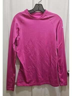 Nike pro combat Long Sleeve pink dri fit sz medium